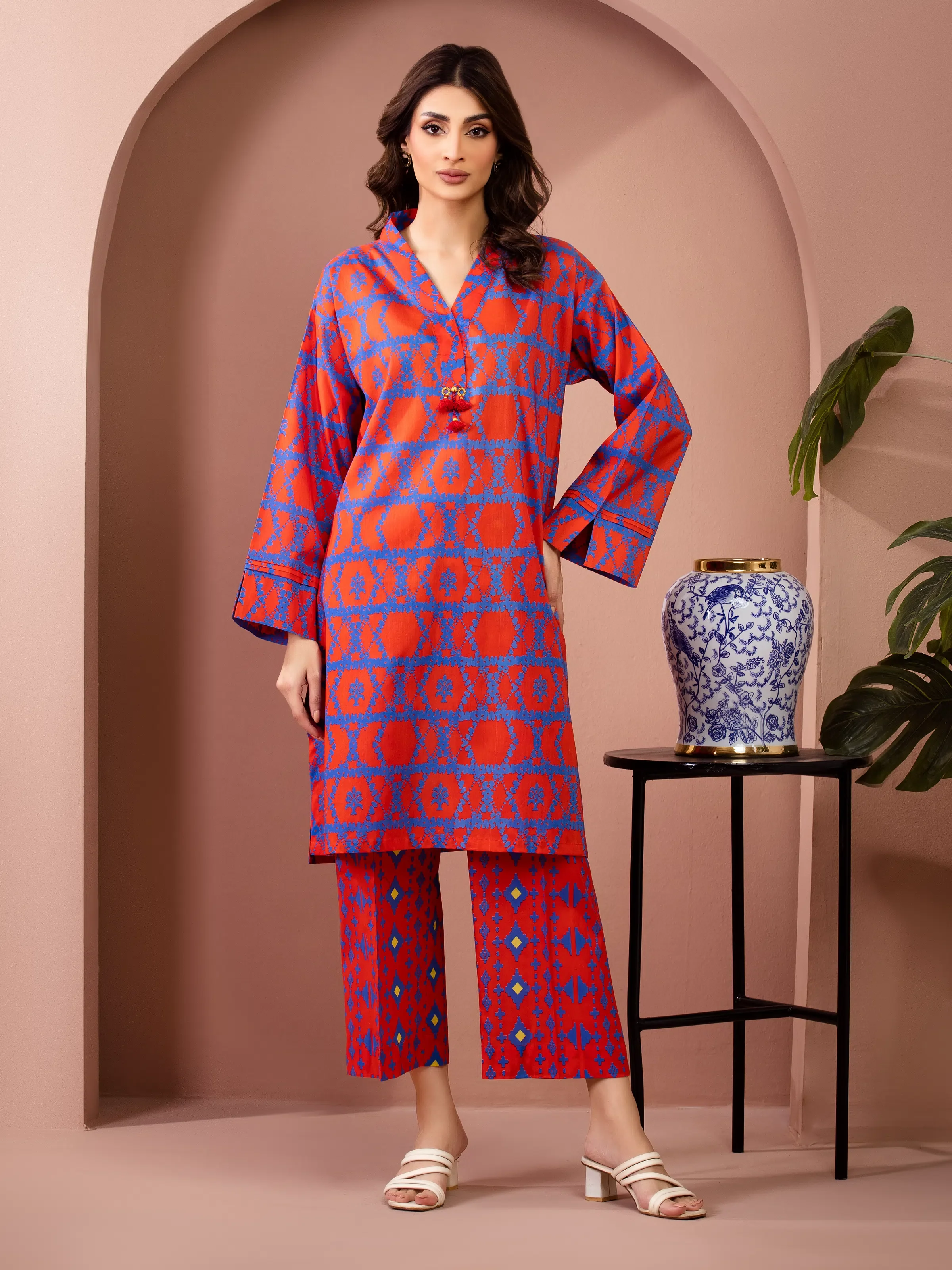 Unstitched Lawn Shirt Trouser - EWU6A1-36807ST